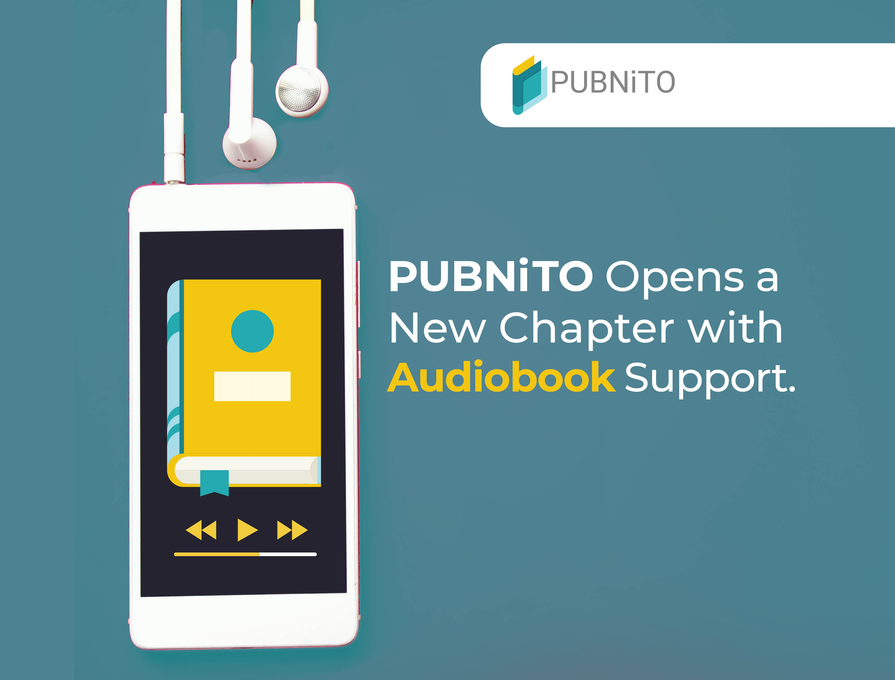 An Audio device player to show that PUBNiTO supports Audiobooks